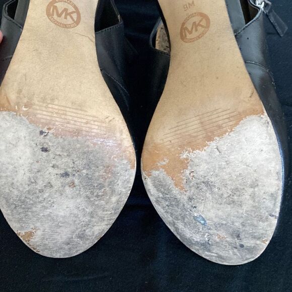 Michael Kors Clara Women's Black Peep Toe Side Zip Stiletto Boots Size 9 - Picture 9 of 11